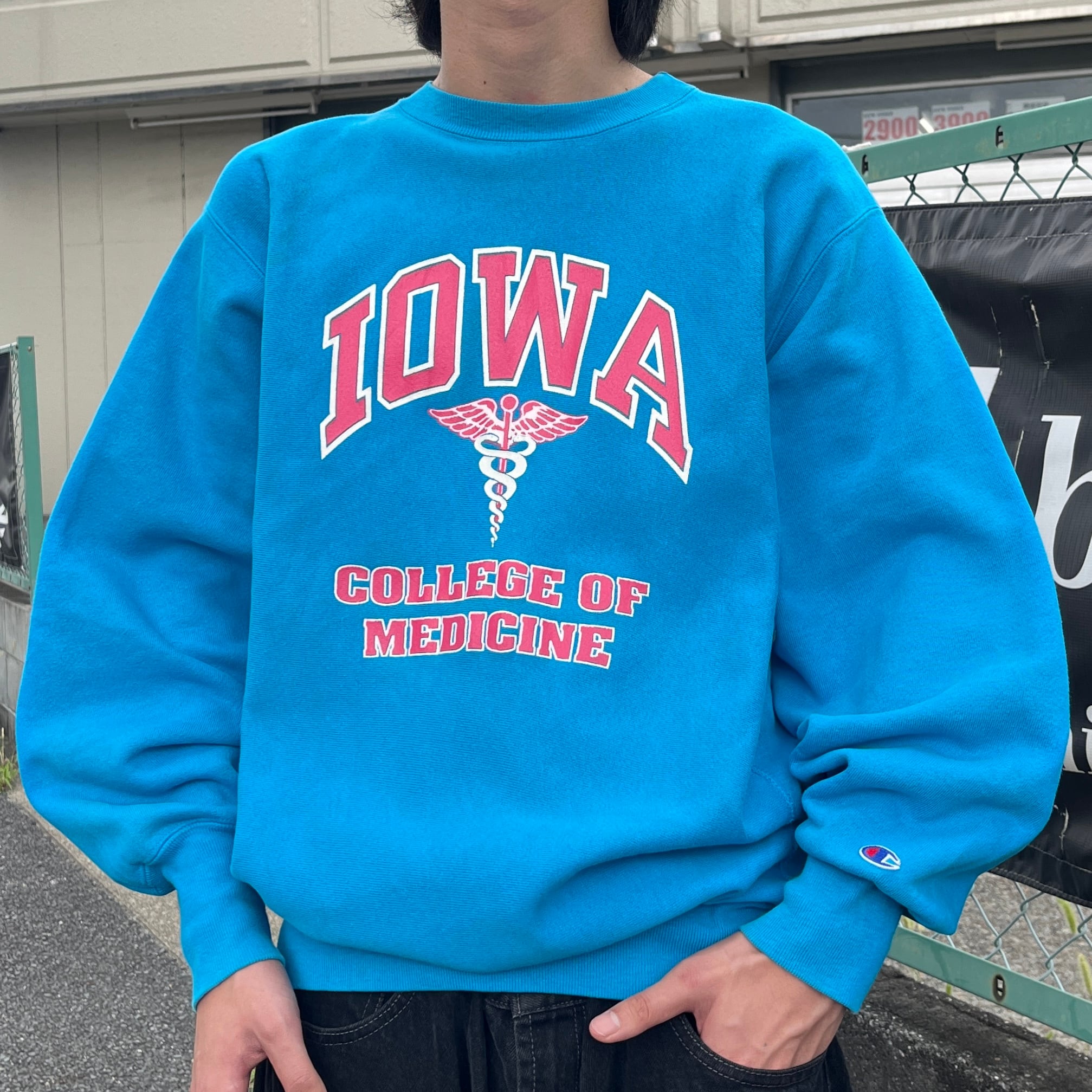 90s Champion ヴィンテージ リバースウィーブ IOWA パーカー