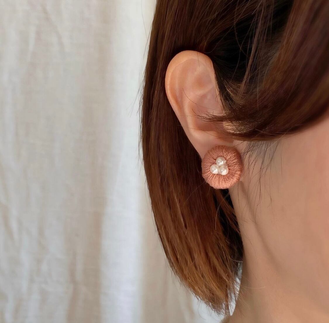 kii6 刺繍アクセサリー | teshigotoya ねむの木の豆