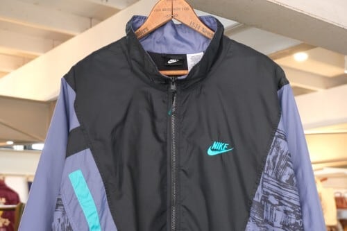 90's NIKE multi-pattern nylon zip-up jacket | GARYO