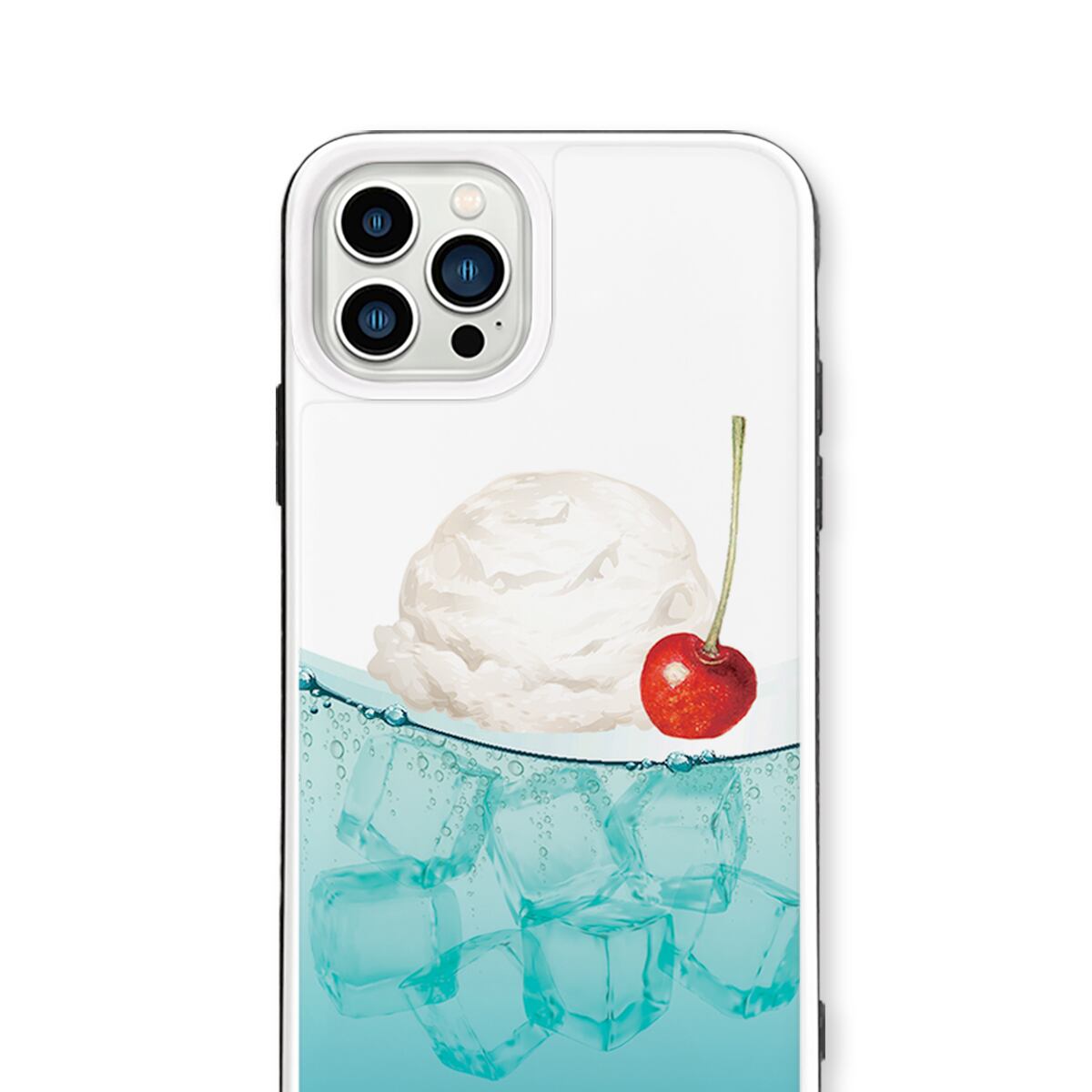 クリームソーダ 強化ガラスケース iPhoneケース | LUCK OUT