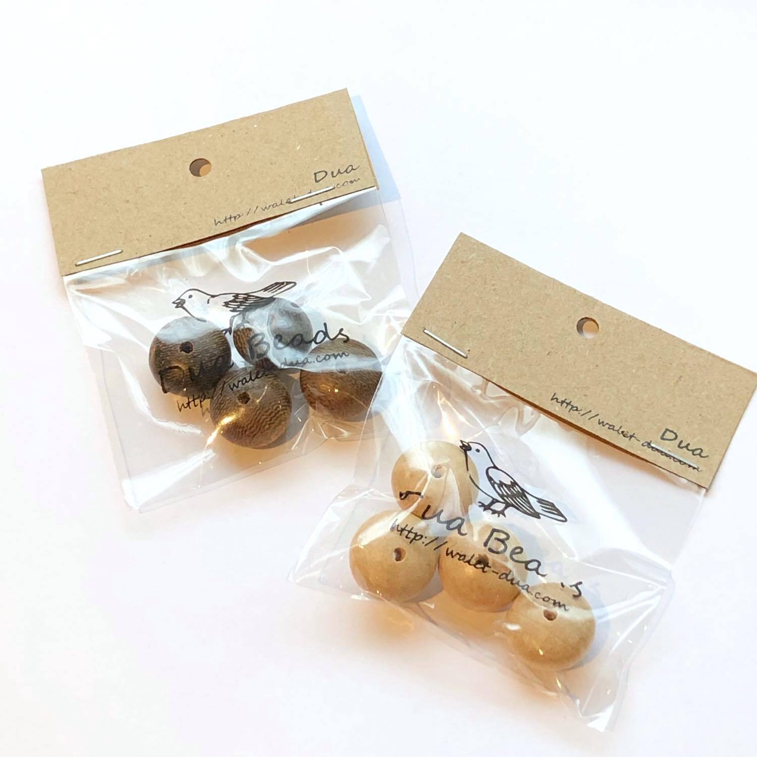 ドーナツ型ウッドビーズパック（4p） | Dua-アクセサリーパーツショップ