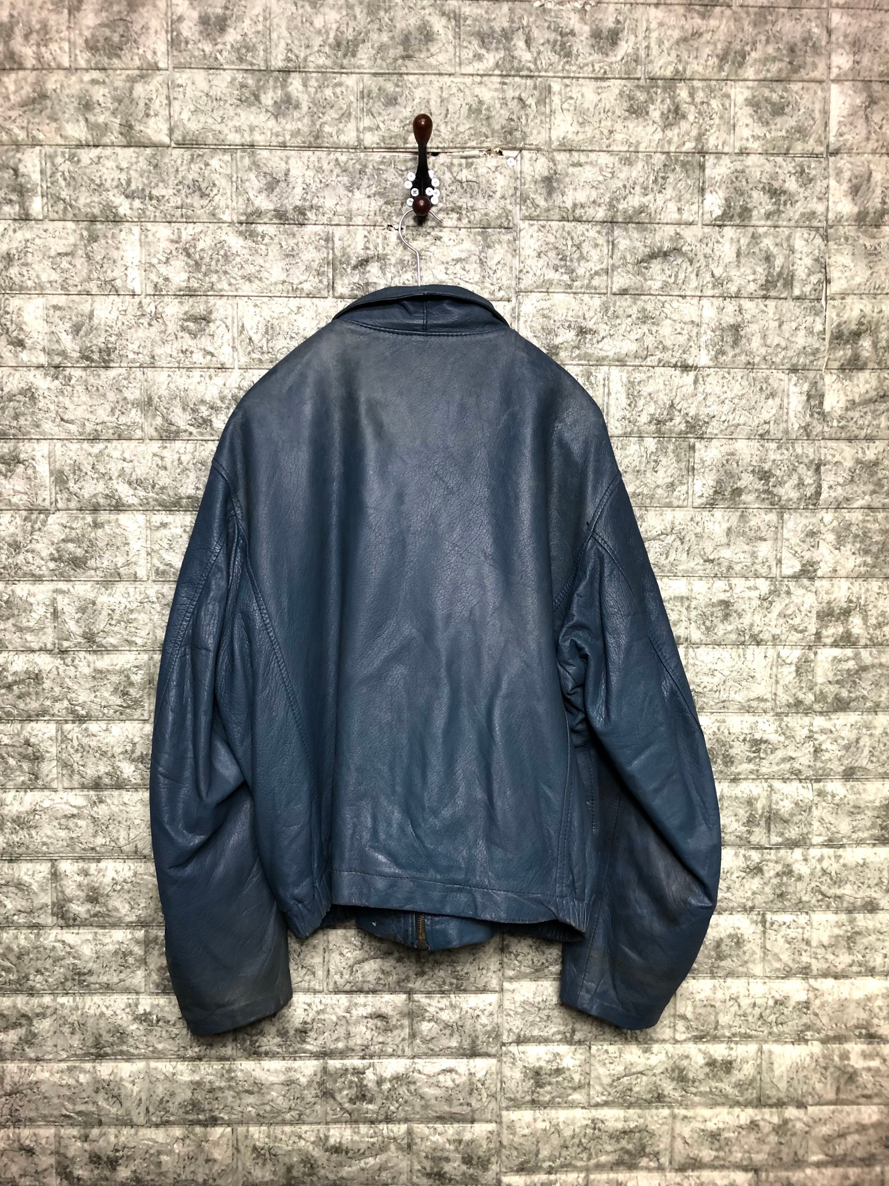 90s EURO VINTAGE JAPA レザー空軍フランスネイビー