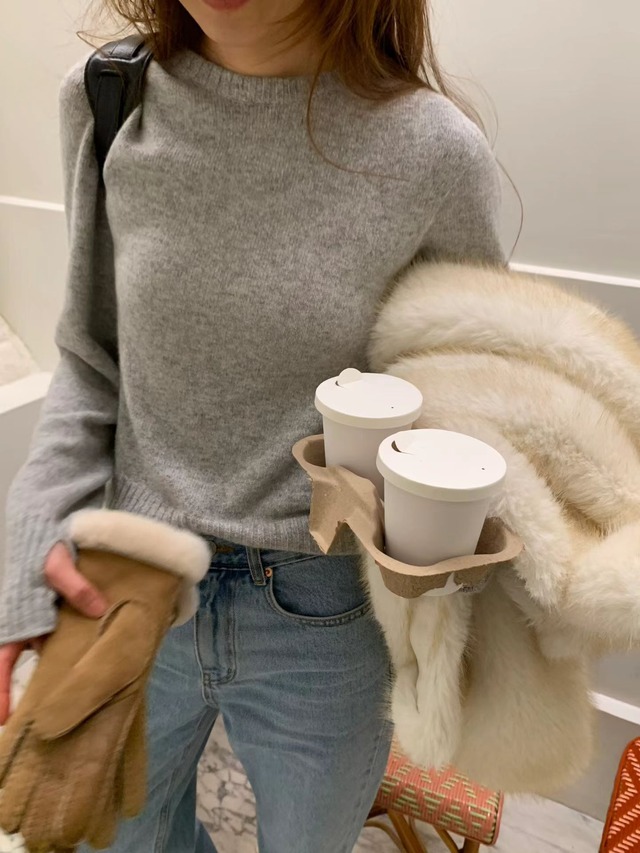 (OUNCE) merci slim  knit / 3color