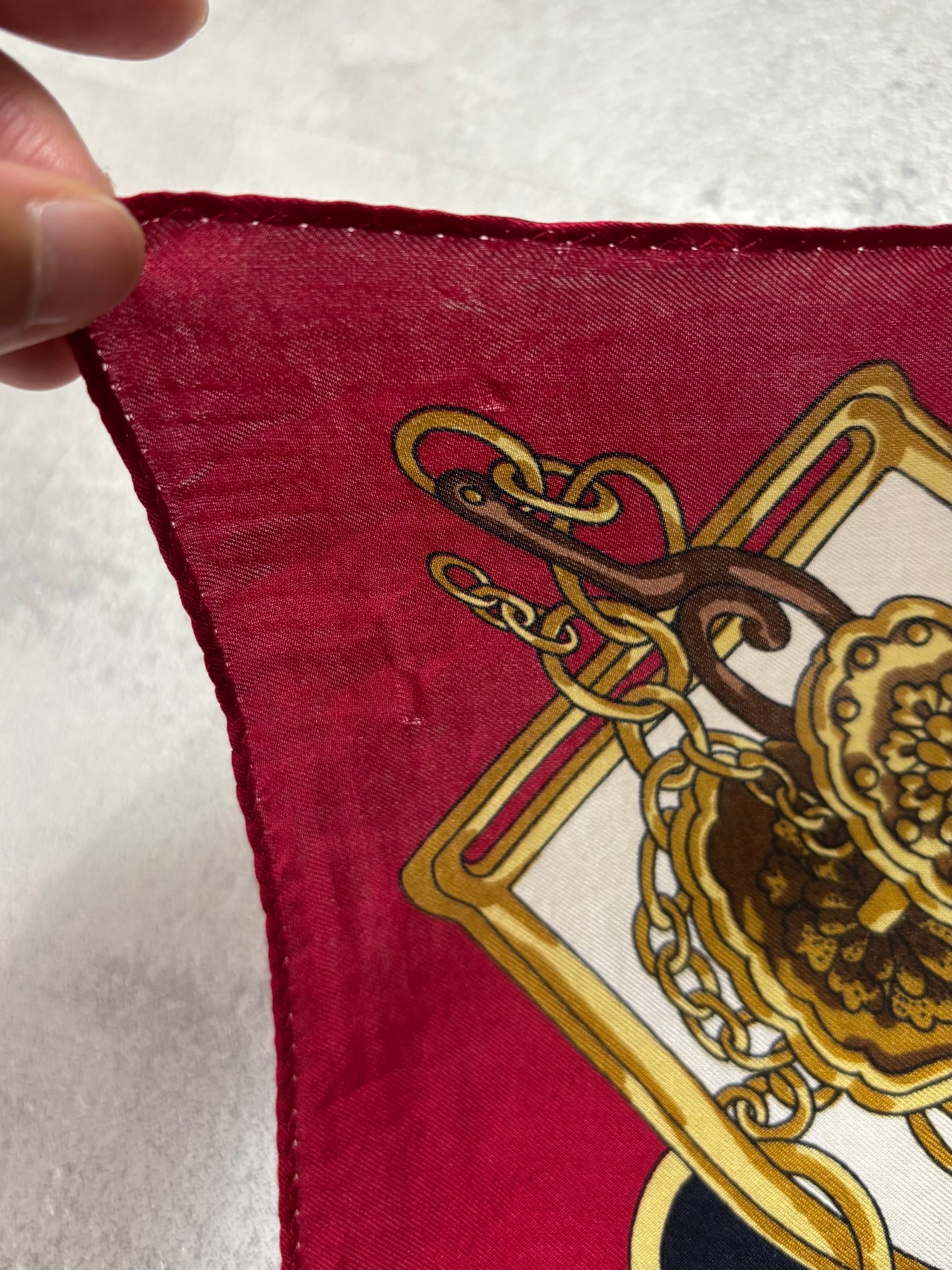 classic ornamental silk scarf-5249-5