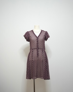 dot sheer one-piece