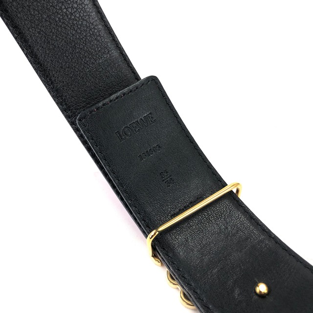 LOEWE 　ロエベ　アナグラム　　レザー　　ベルト　ピンク　ywpkje