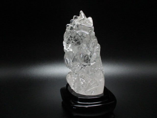 高級彫刻品 天然水晶龍 no,8 | KAMEDASHOJI