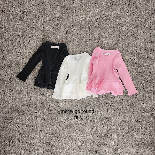 【取寄】merry go round|2-tier frill tee|2段フリルT|XS-2XL|kids|26 autumn