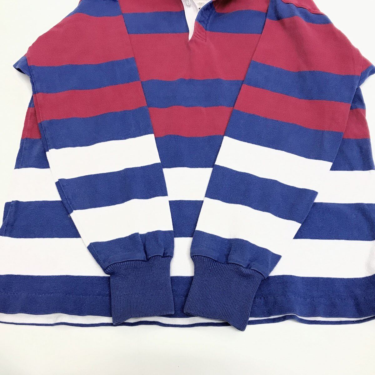 THATCHEER & CROSS 90年代 COLUMBIA KNIT USA製 長袖 ラグビーシャツ