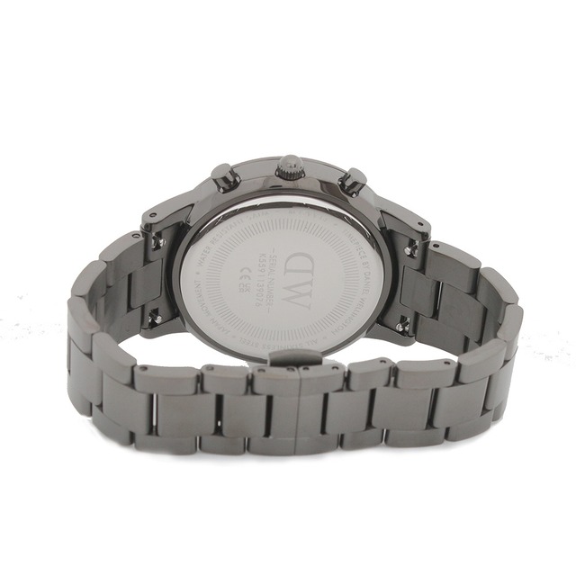 ダニエルウェリントン DANIEL WELLINGTON ICONIC CHRONOGRAPH LINK DW00100643 腕時計 メンズ グレー クオーツ アナログ