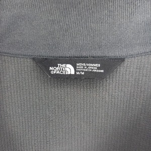 ノースフェイス　フルジップ　ソフト　シェル　ジャケット　フリース　刺繍　グレー