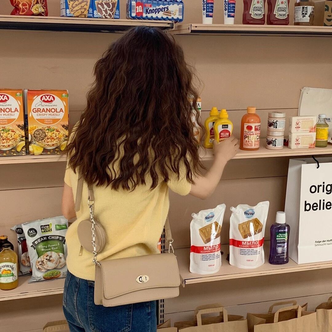 ポーチ付き　スクエアショルダーバッグ　AS75-9953