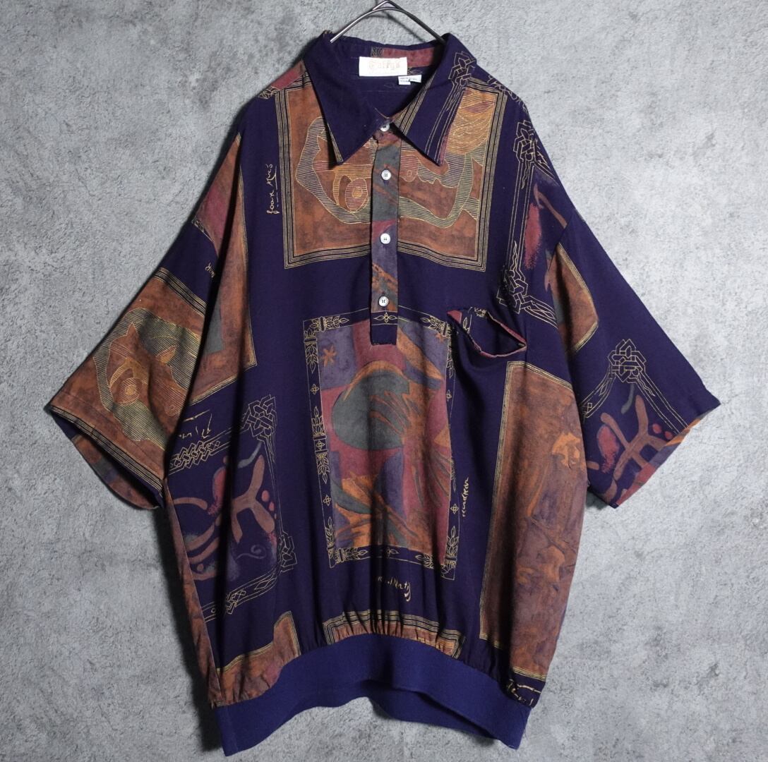 Artistic special pattern polo shirt