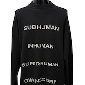 【RICK OWENS】リック・オウエンス "STROBE OWENSCORP" 22AW カシミヤ混ニットセーター