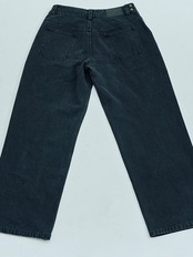 Washed Wide Straight Denim