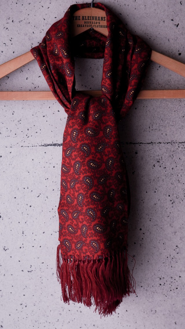 【1960s】TOOTAL トゥータル ペイズリー柄 スカーフ 《レーヨン イギリス製 ヴィンテージ》