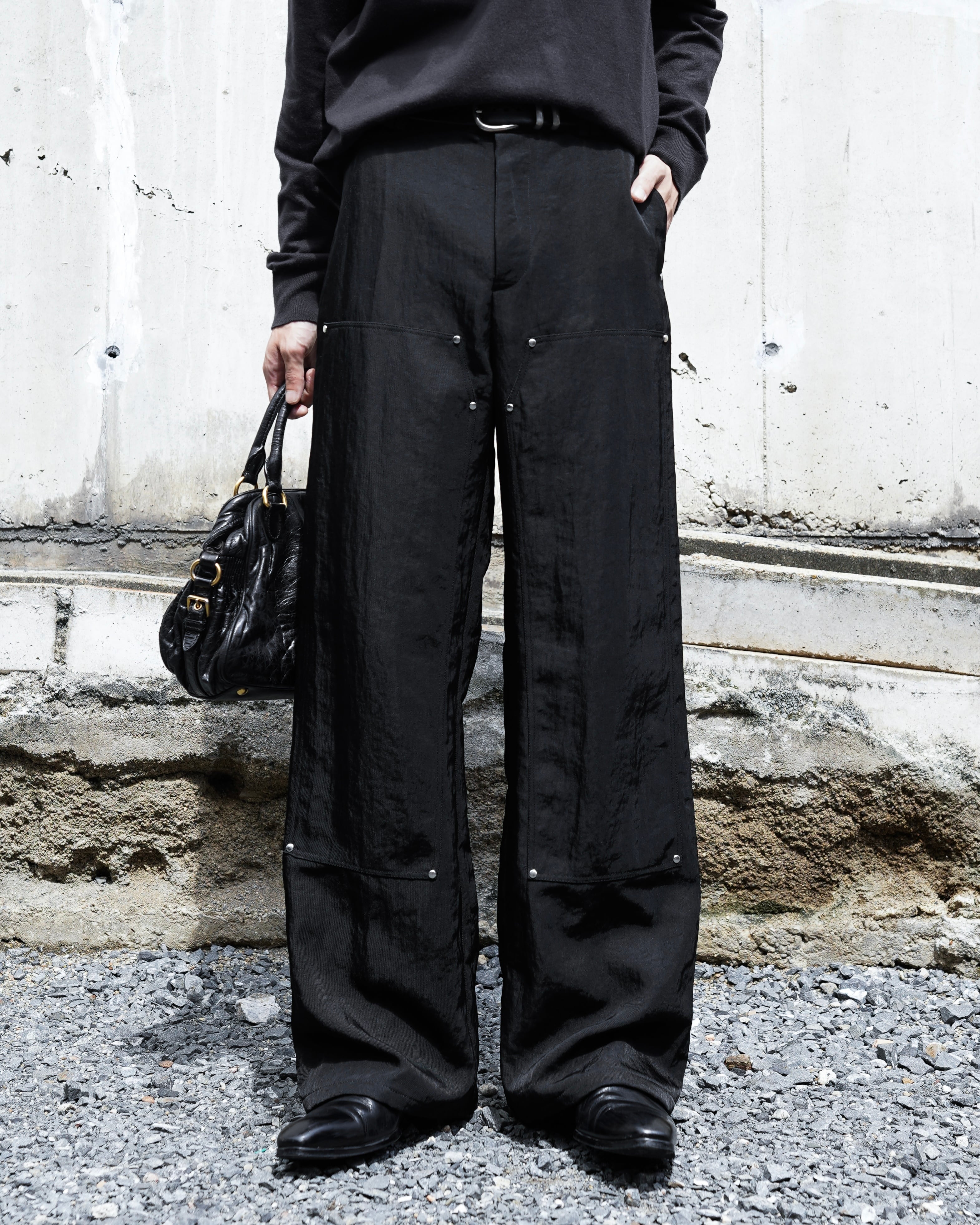 Hype-23 studs nylon trousers | Hype