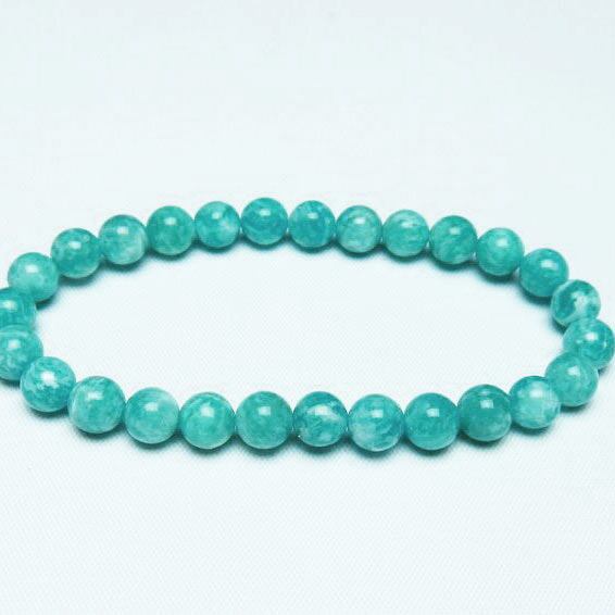 アマゾナイト ブレスレット 7mm 一点物 メール便可 [M便 1/10] 111-47726