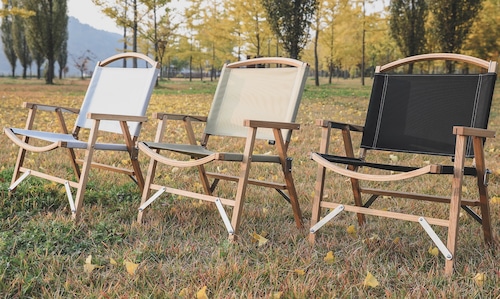 ENVY wood folding chair　Jスペック (レッドオーク×シャイニーブラック) 画像