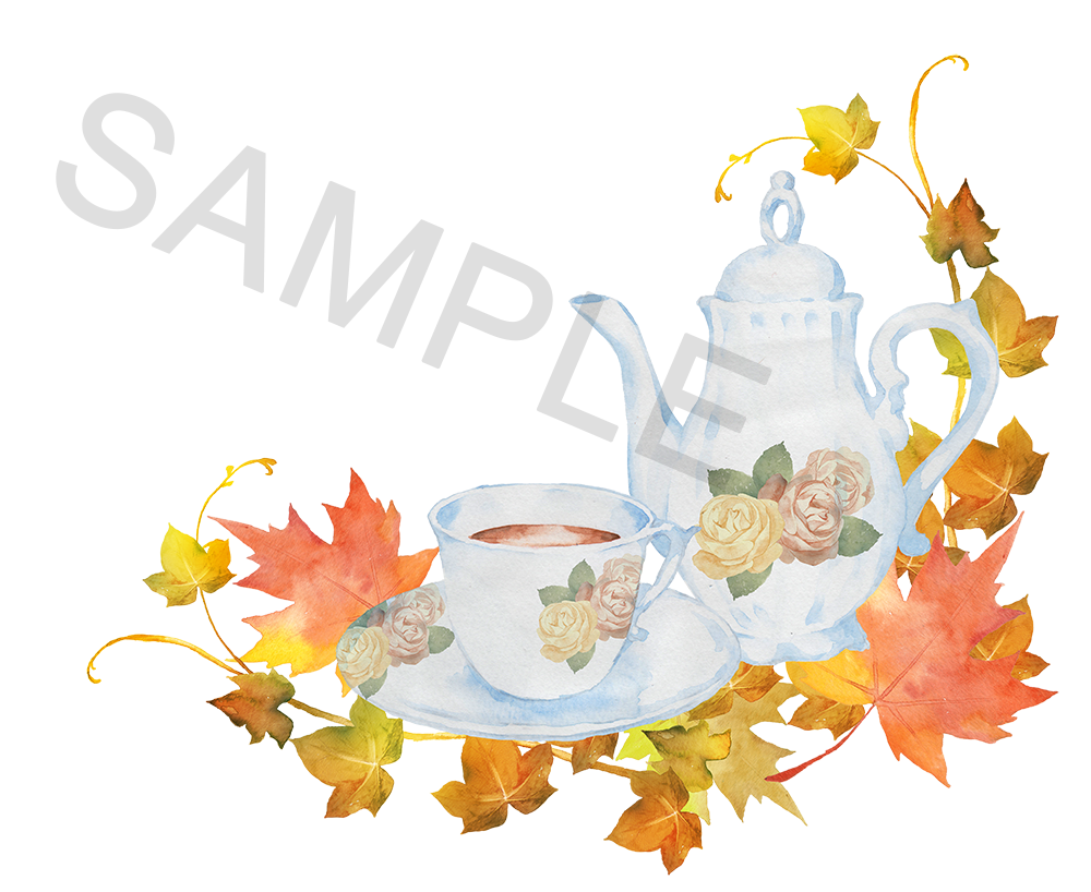 ❇︎ アフタヌーンティー❇︎ 水彩画オリジナルイラスト