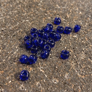 Glass Beads 5㎜ "Cobalt Blue" / コバルトブルー