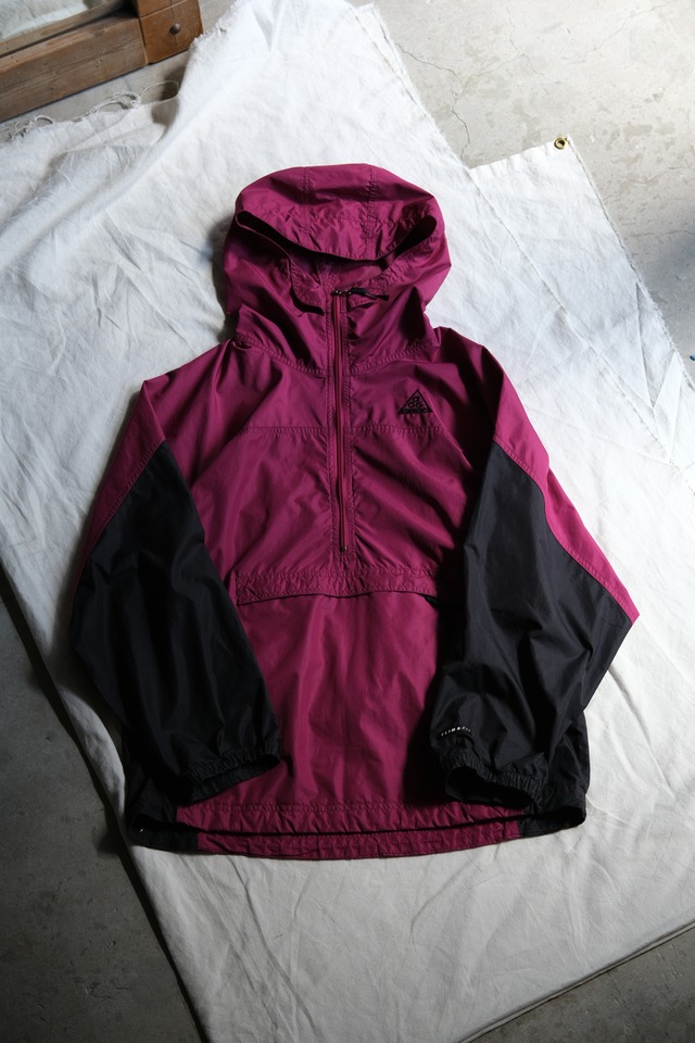 Utah／90's "GAP" nylon hoodie vest／green