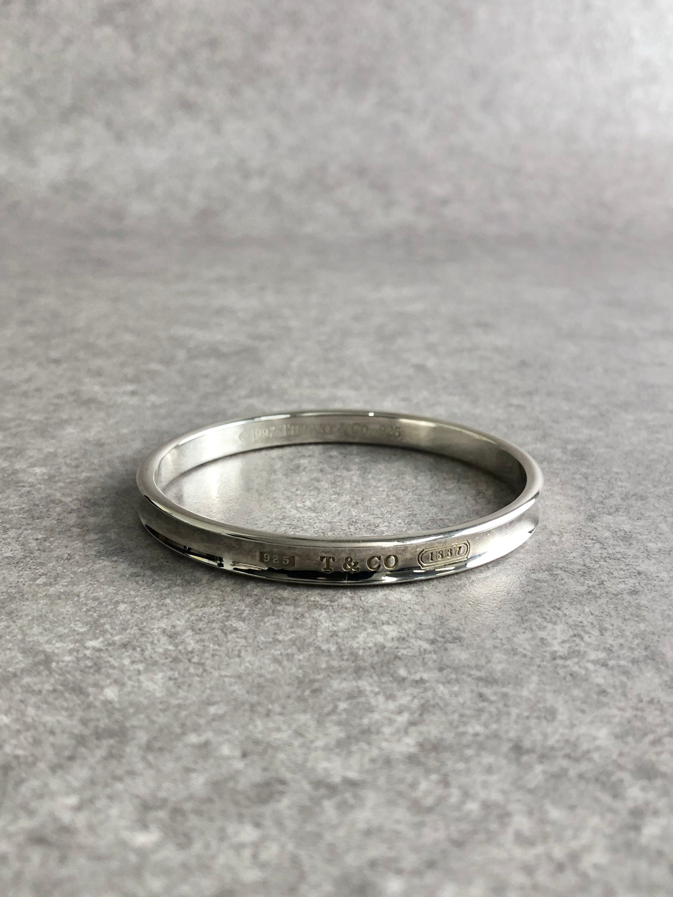 Tiffany & Co. ティファニー バングル シルバー1837 925 ナロー