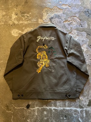 ALCARZA / SPORTS JACKET / 虎盆栽 刺繍 / ドリズラージャケット