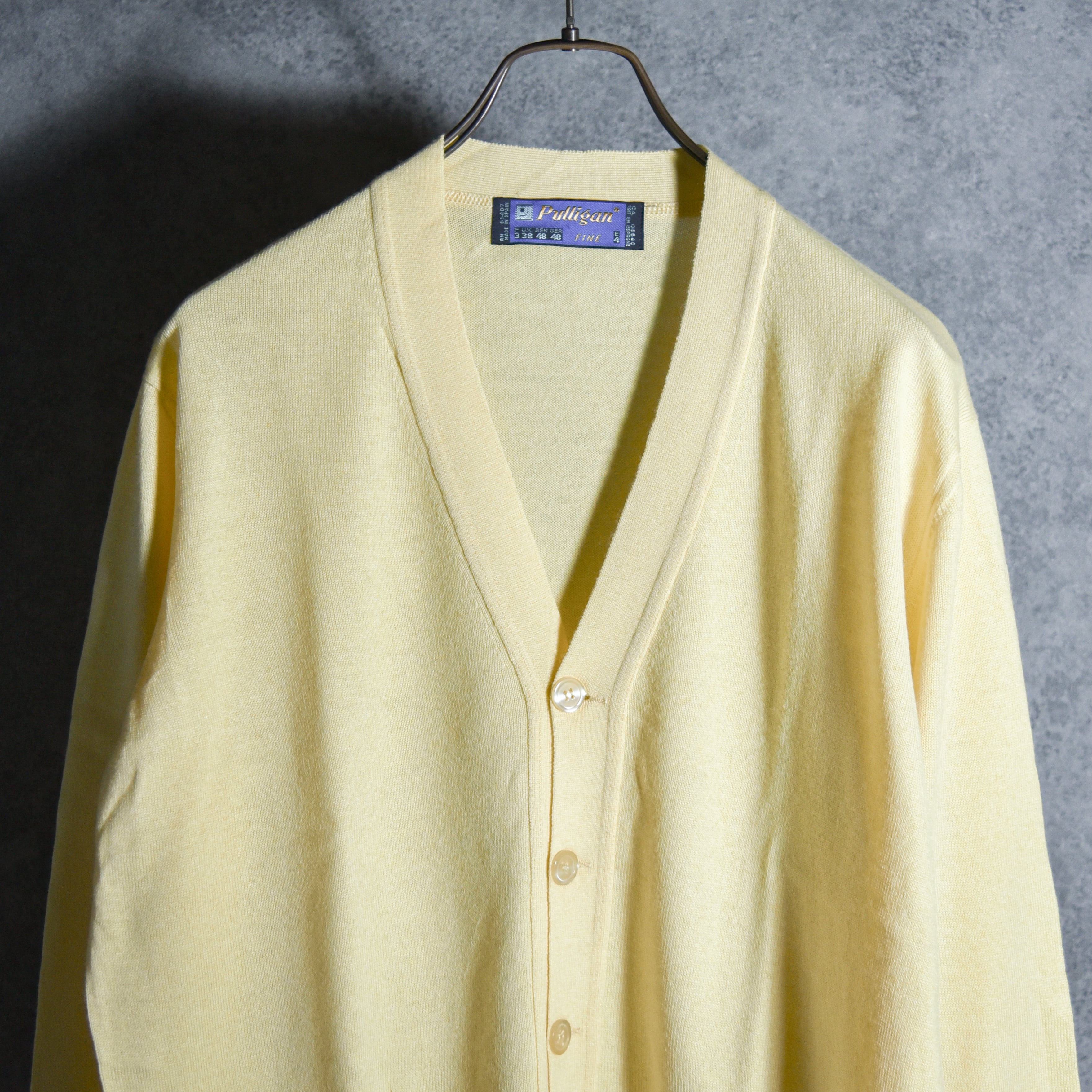 80-90s Spain Pulligan Wool Acryl Cardigan スペイン製 ウール