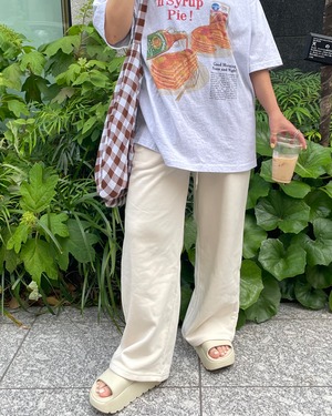 calm double waist sweat pants <2color>