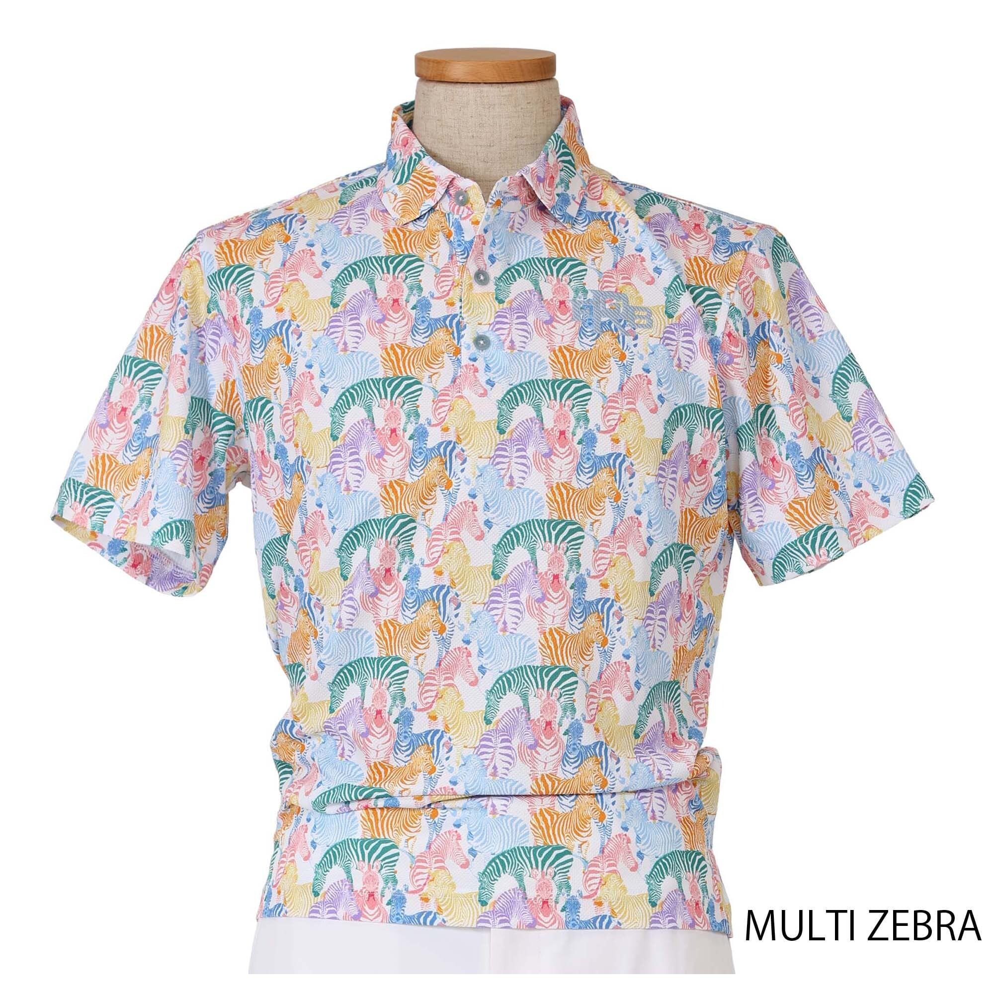 FBAM-PO17 メンズ プリント半袖シャツ