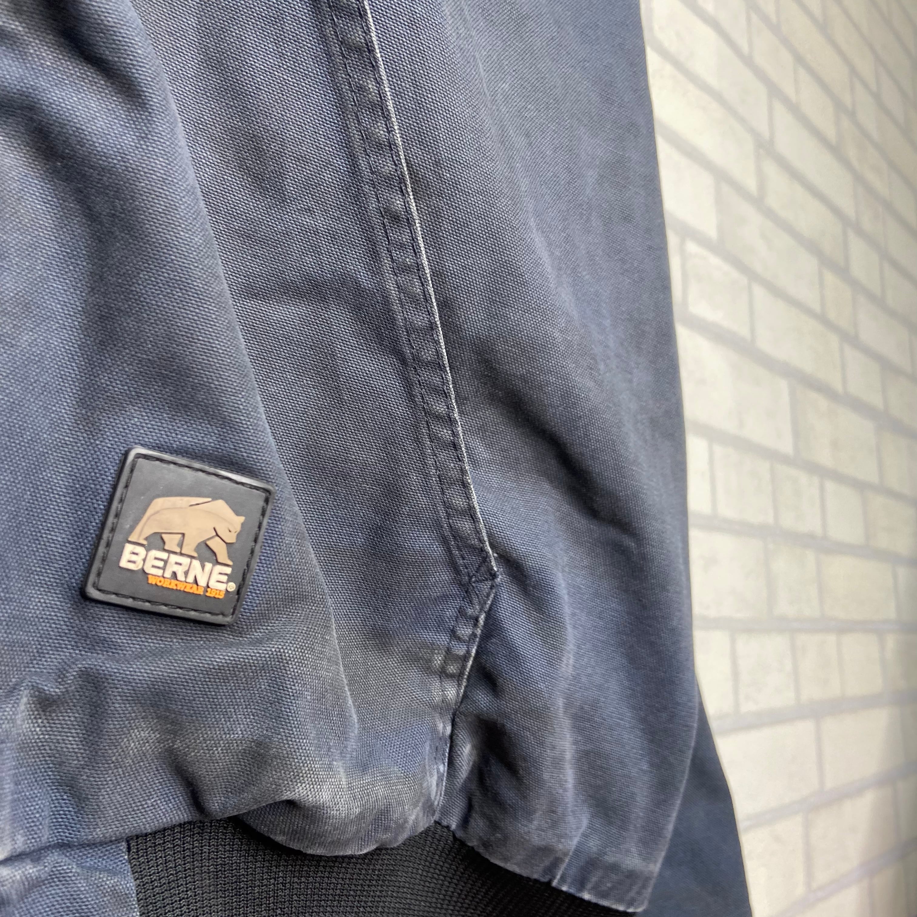 BERNE ダック地パーカー 4XL 刺繍 ブランドタグ 裏ポケット | 古着屋 