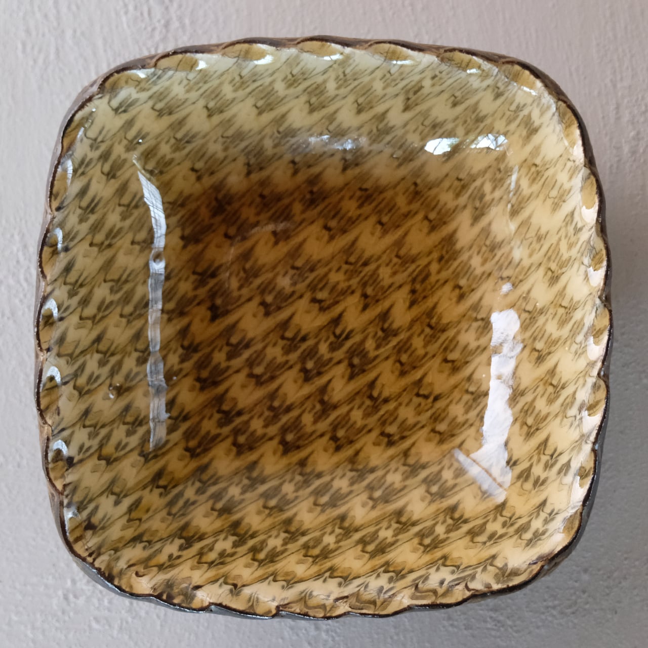 伊藤丈浩 Takehiro Ito スリップウェア 角鉢小 no.1a | les trois