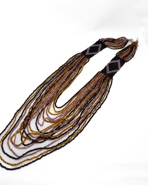 ヴィンテージ エスニック調 多連ビーズネックレス