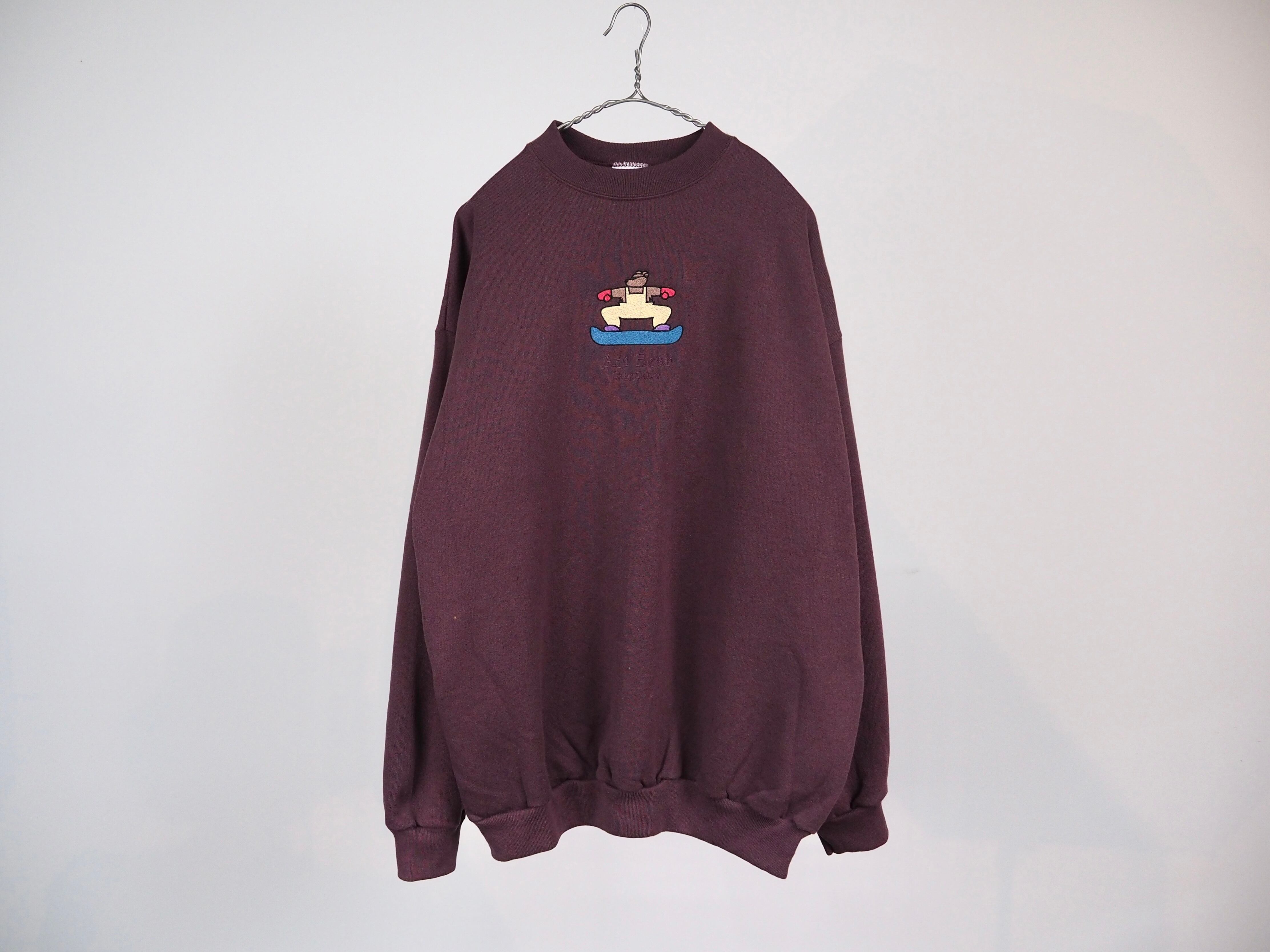 《NOS》LAKE TAHOE Air Bear embroidered sweatshirt XL / made in USA