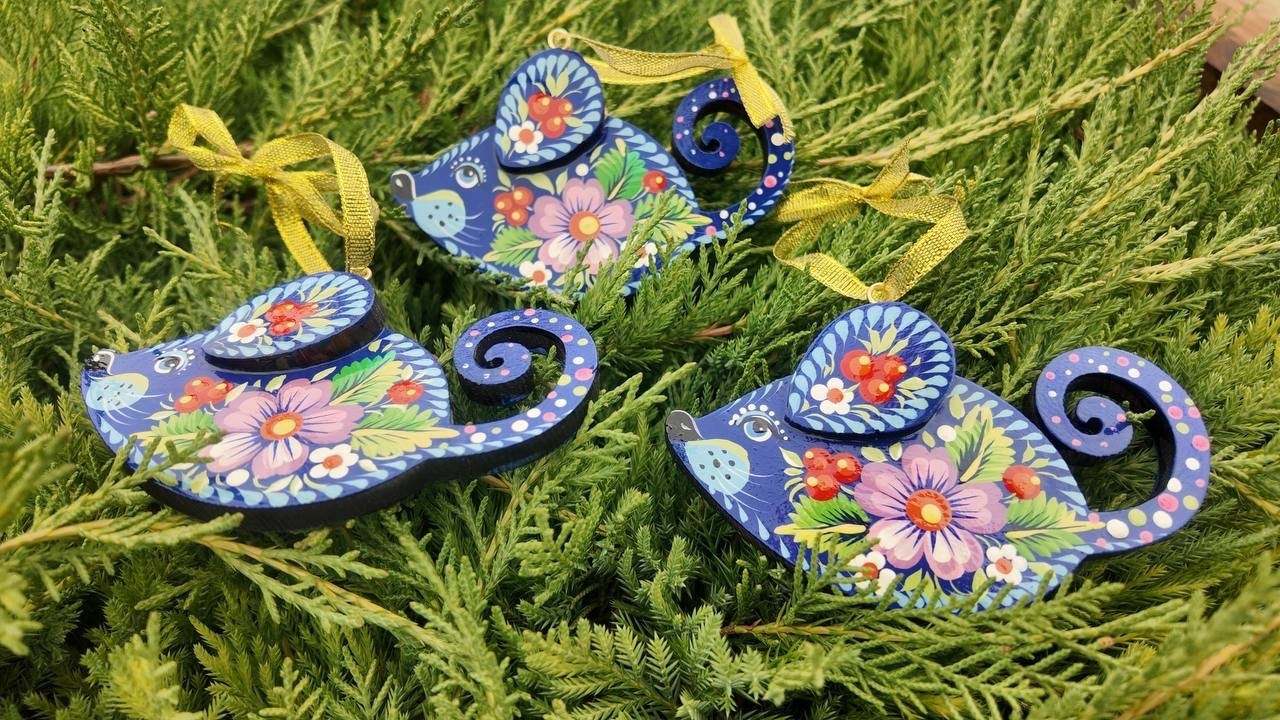 クリスマスデコレーション　マウス　1点のみ（ティモシェンコ作） - 6