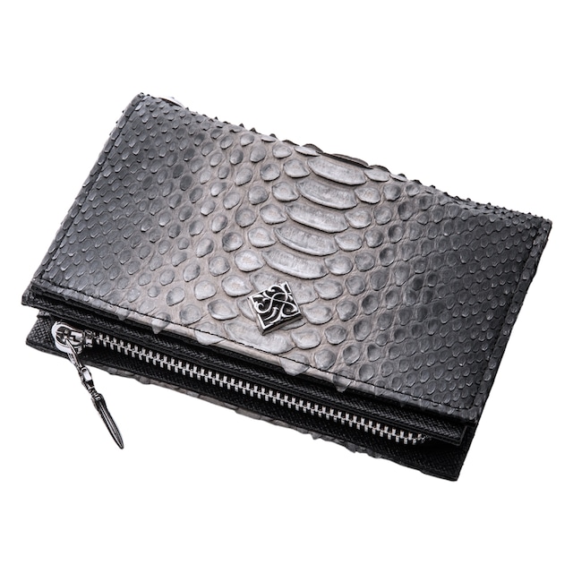 【財布売り上げランキング4位】グレーパイソンミディアムウォレット　ACW0023　Gray Python Medium Wallet  Jewelry Brand