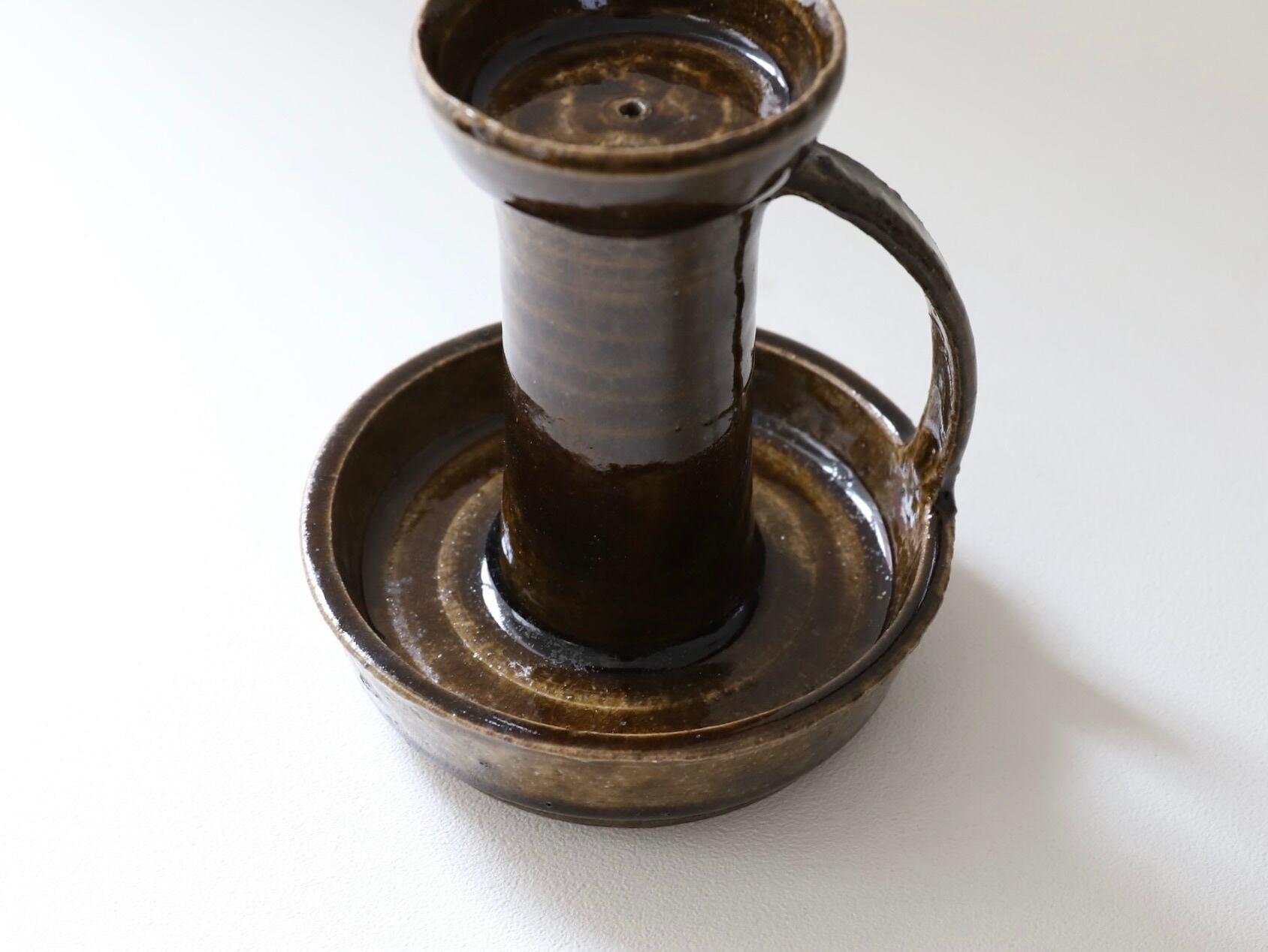 山の工房作品　小ぶりな燭台 八塊柴窯工房 「 燭台 」 4 | Galerie NUAGE