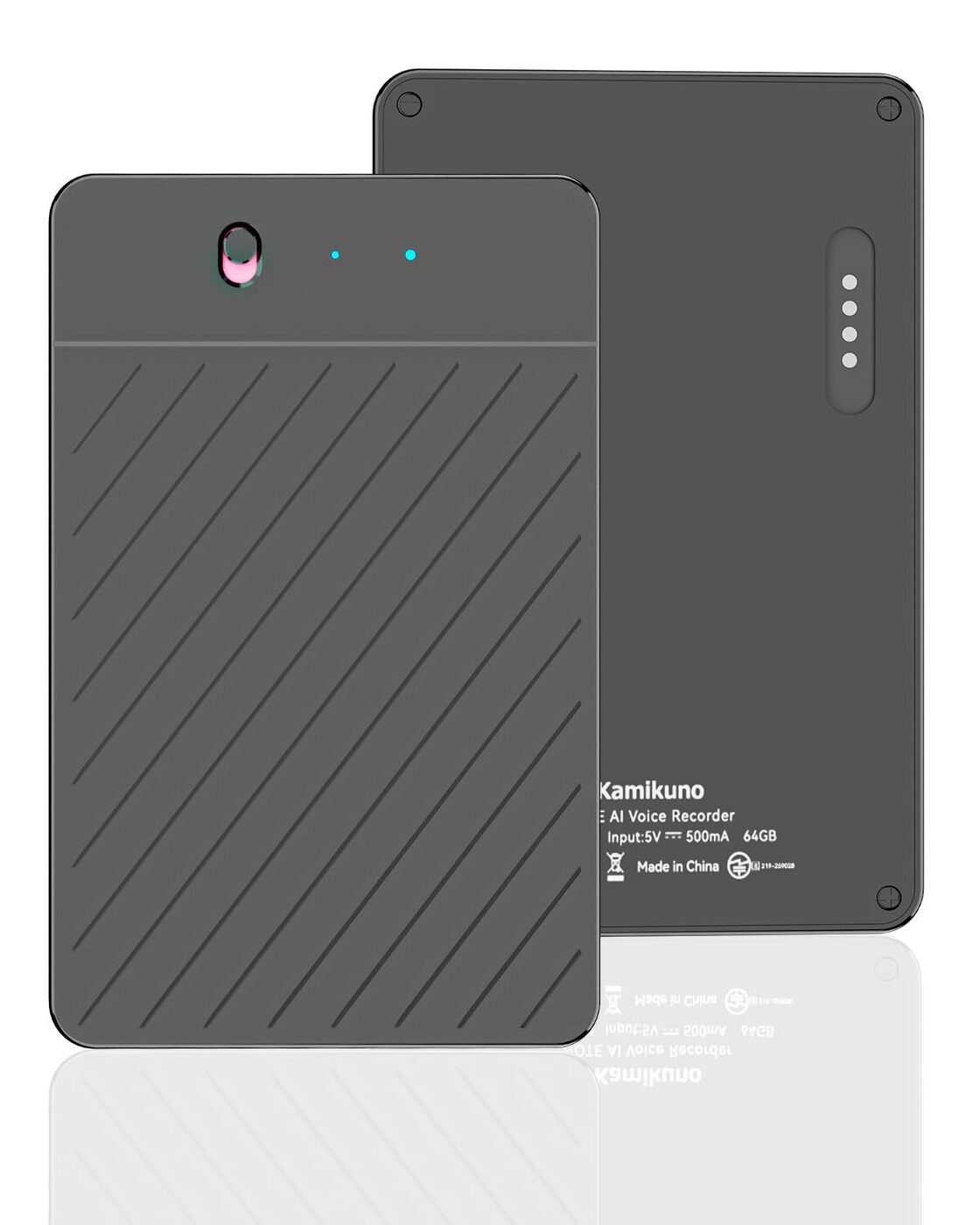 Kamikuno AI ボイスレコーダー 自動文字起こし ワンタッチ録音 64GB大 