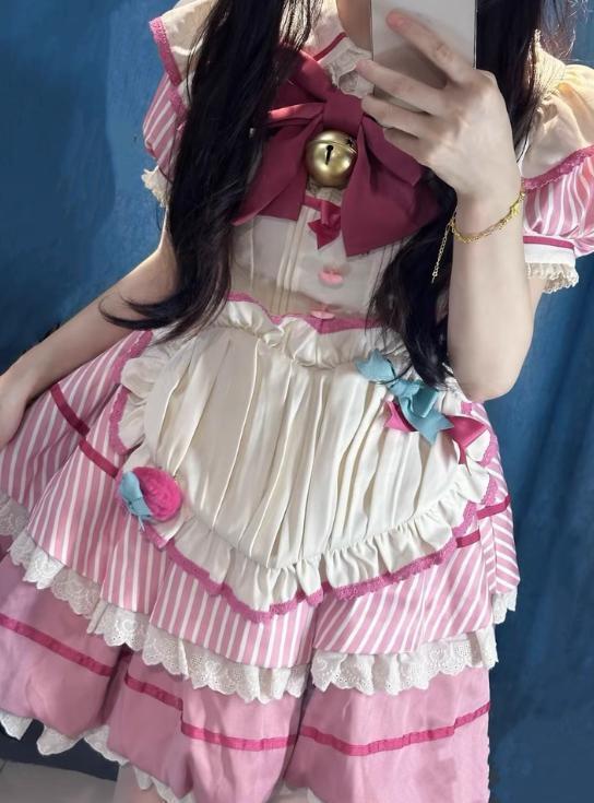 コスプレ♡全2種類 いちごメイドコンプリートセット kos13