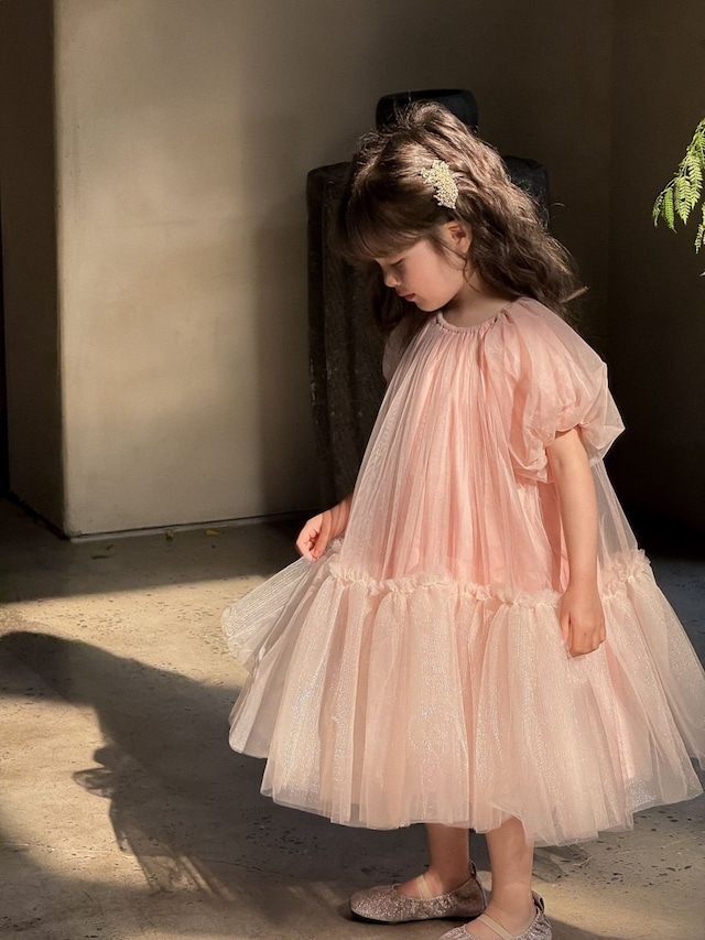 ラスト1 100cm【即納】<aiai> Pink shasha princess one-piece