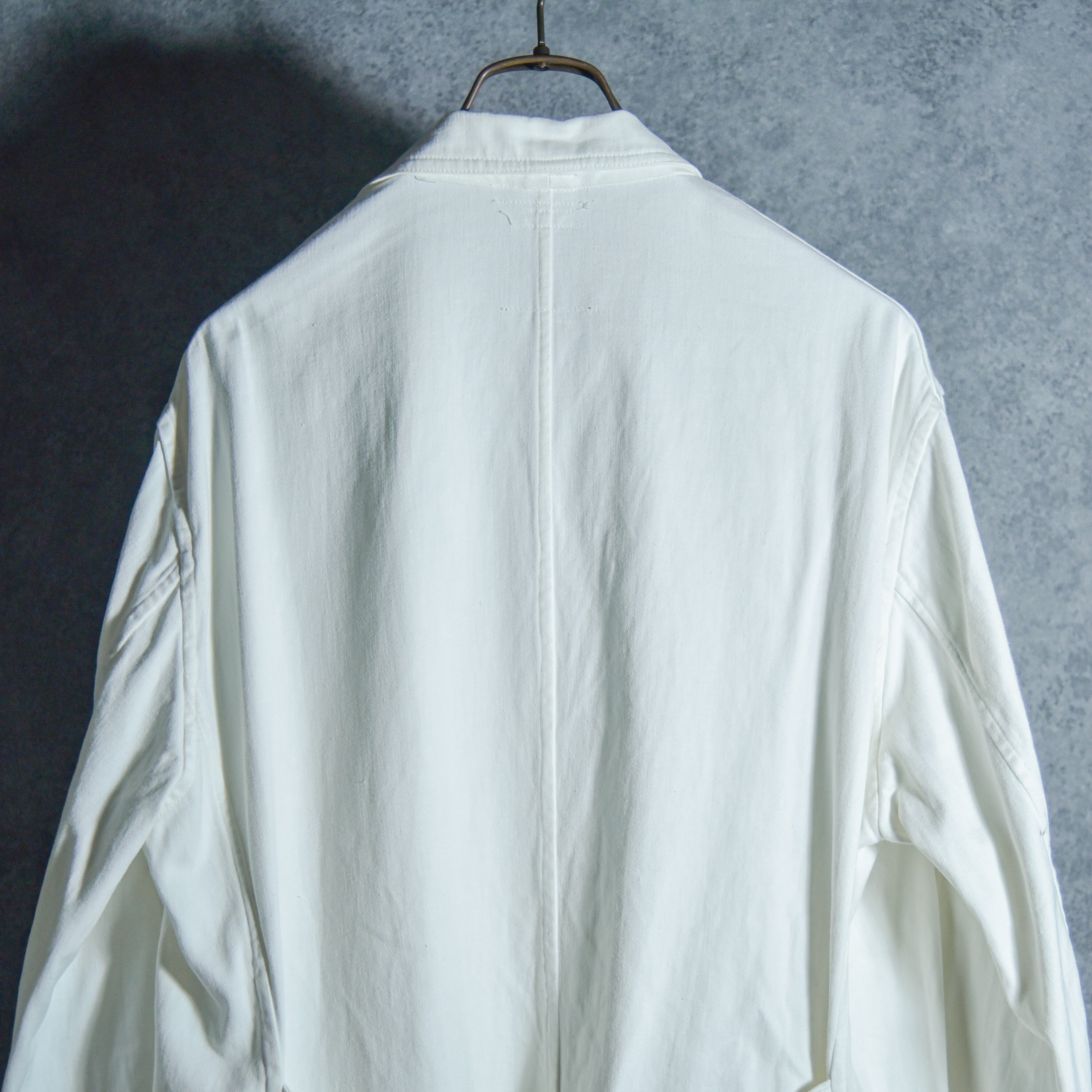 50s French Work Change Button White Work Coat フレンチワーク