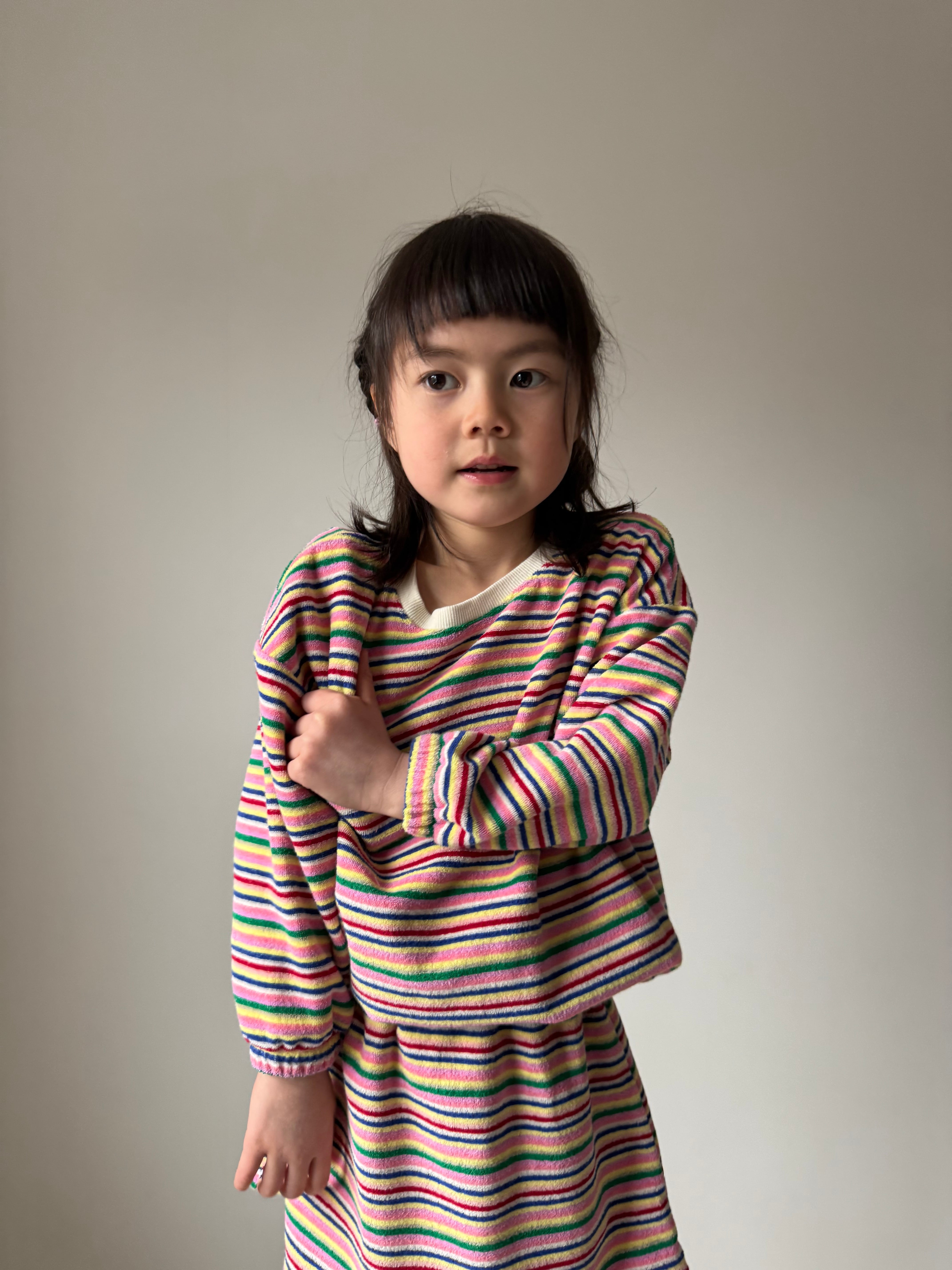 レインボーパイルトップス(90〜130cm)4031