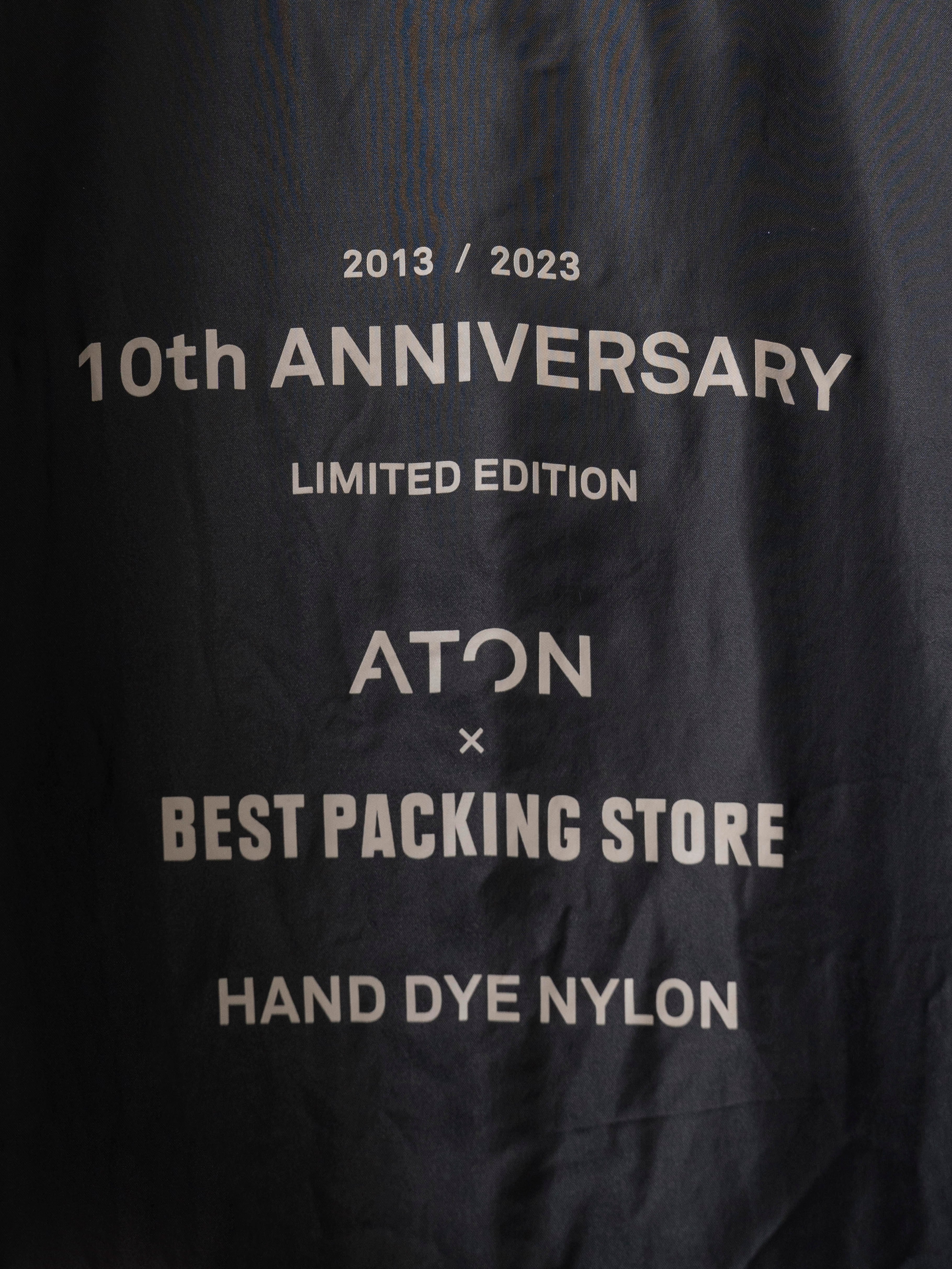 ATON 10th ANNIVERSARY HAND DYE NYLON POCKET SHIRT JACKET ATON 10th ANNIVERSARY HAND DYE NYLON POCKET SHIRT JACKET