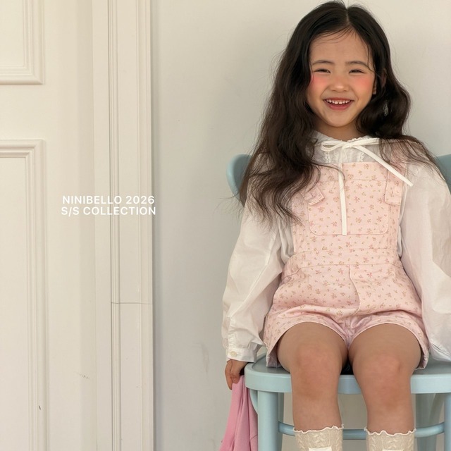 【即納】ninibello/Blooming overalls