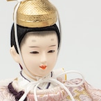 №261-02 瑞雲正絹 二人飾り オーク塗 水引平台 桜色裏箔屏風 平飾りセット thumbnail 12