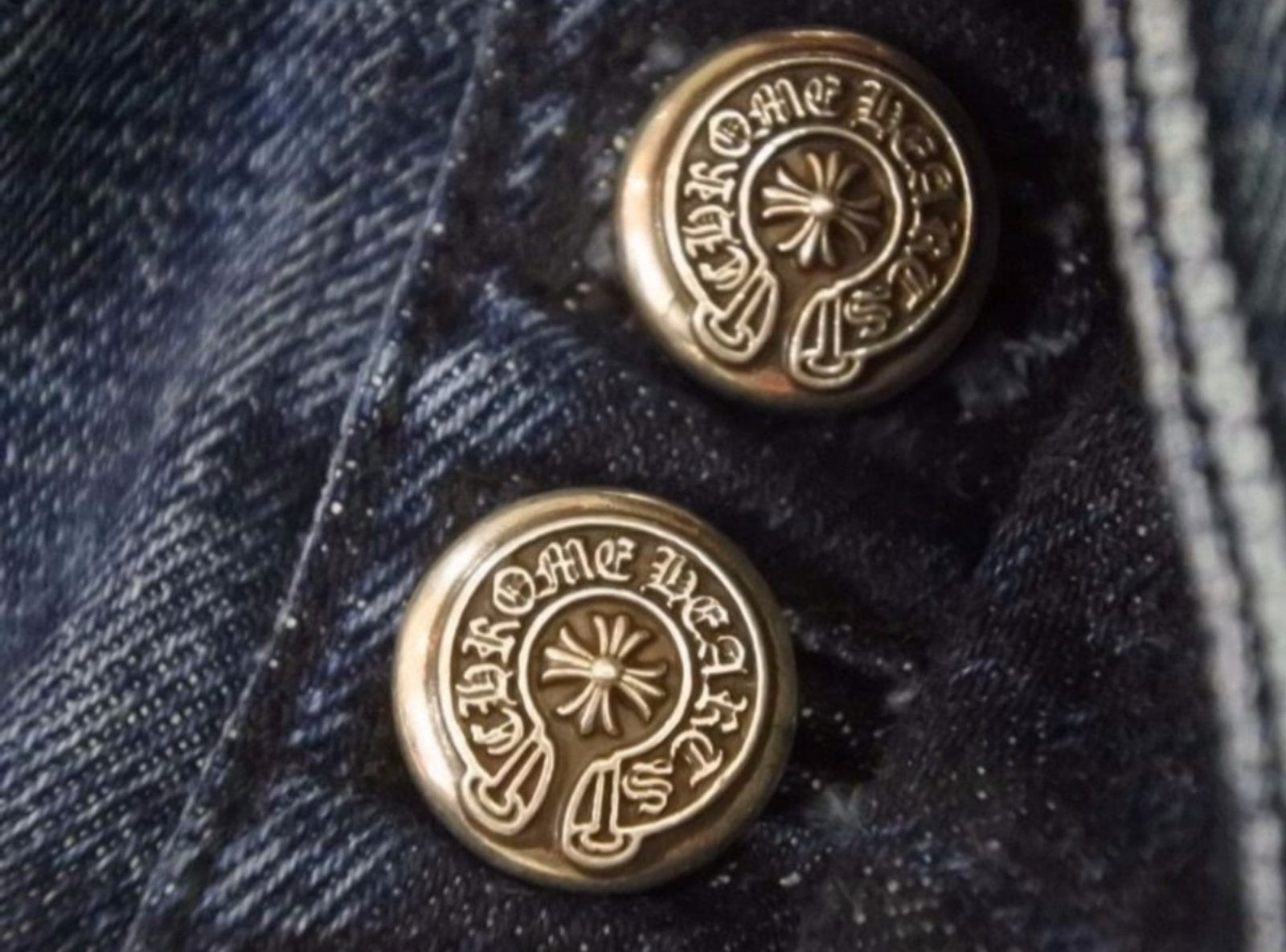 CHROME HEARTS クロムハーツ クロスパッチ デニムショーツ インディゴ