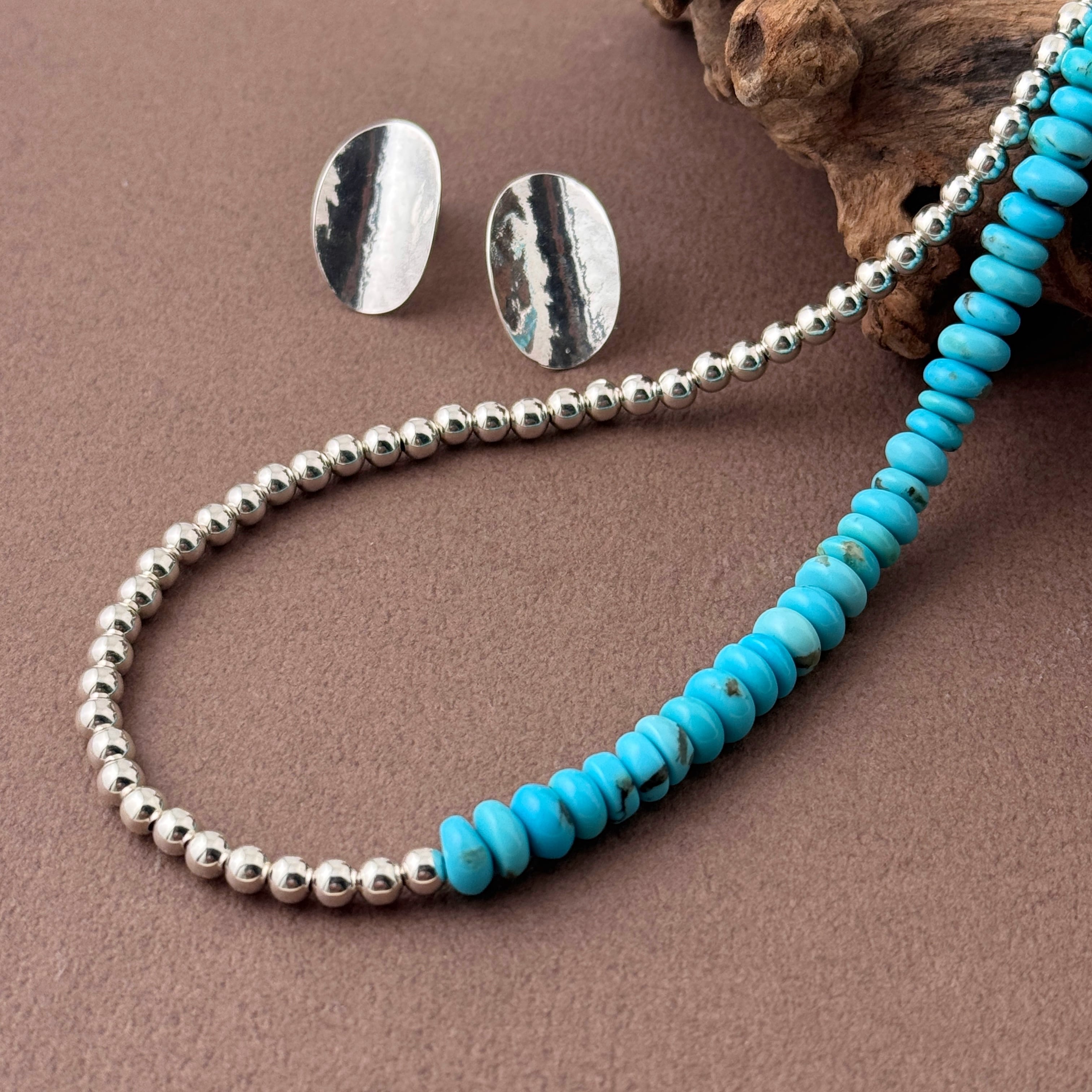 ラスト1！！】Lagoon Original ボタン型 ターコイズ and ナバホパール