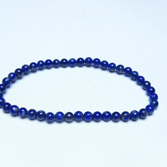 ラピスラズリ ブレスレット 4mm 一点物 メール便可 [M便 1/10] 111-48354