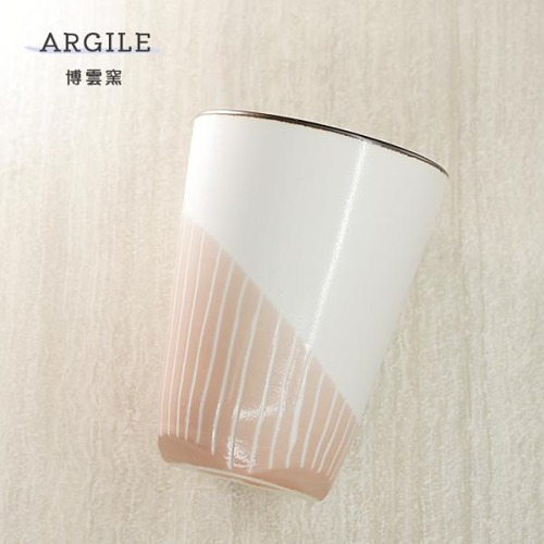 砥部焼 ARGILE フリーカップ Rouge コップ カップ モダン 陶器 手作り 博雲窯 ギフト hakuun-ar-108